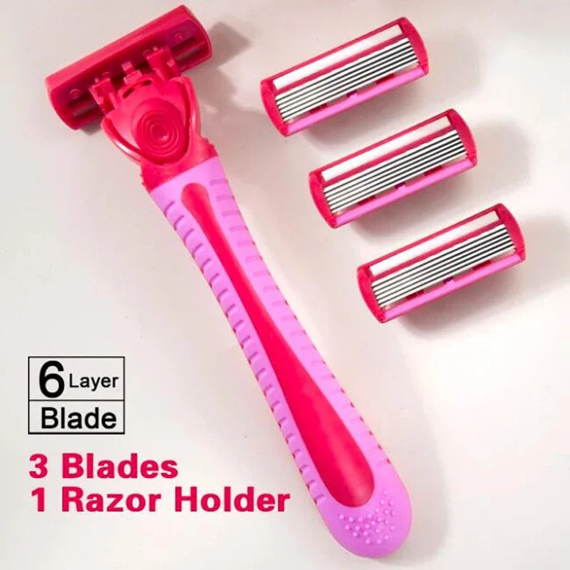 Women's 6-Blade Safety Razor – Bikini & Body Hair Shaver