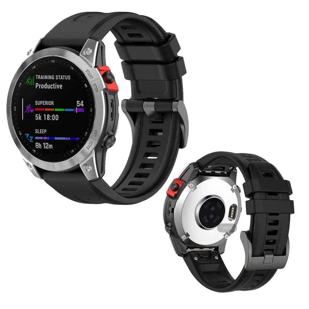 Silicone QuickFit Watch Band for Garmin Fenix & Instinct 22/26mm