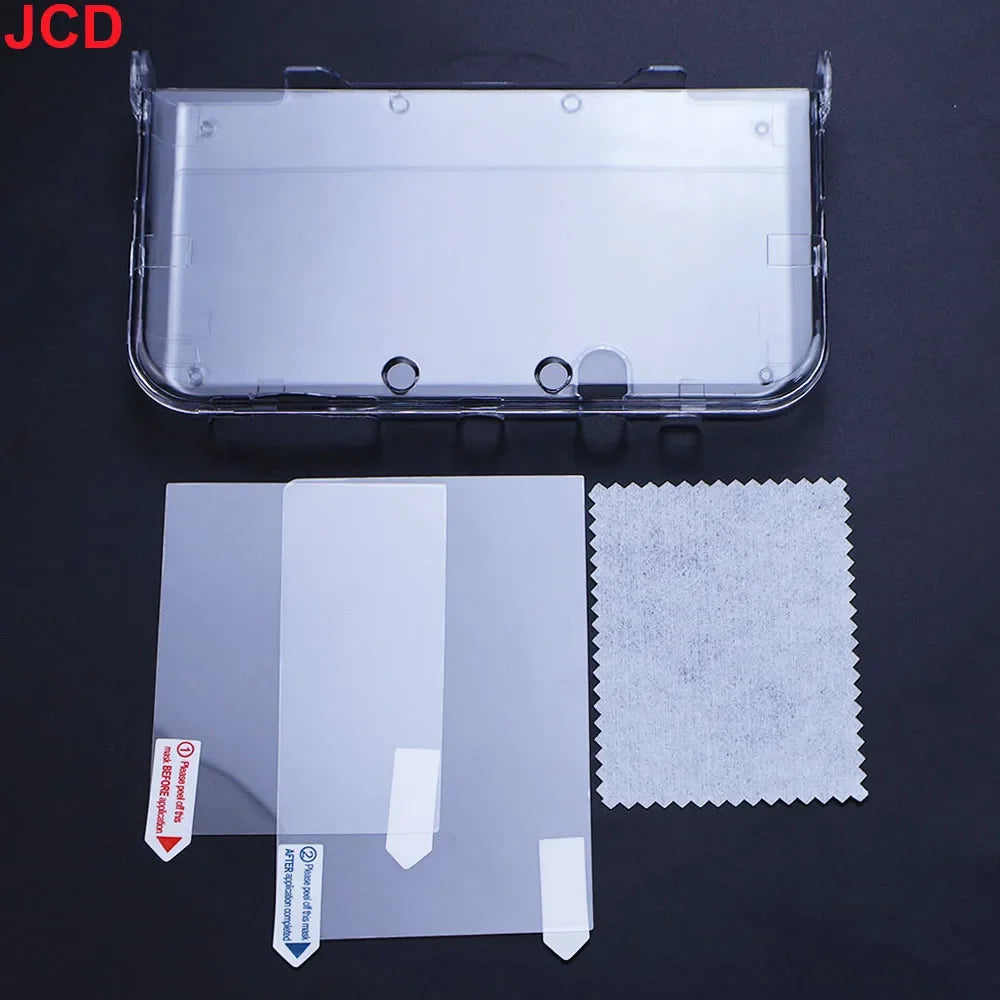 JCD Clear Crystal Case for Nintendo 3DS & New 3DS XL + Screen Film
