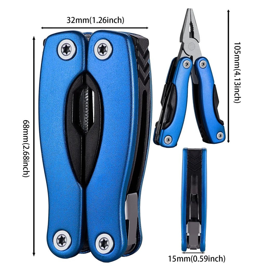Stainless Steel Multi-Tool Pliers – Portable EDC Camping Kit