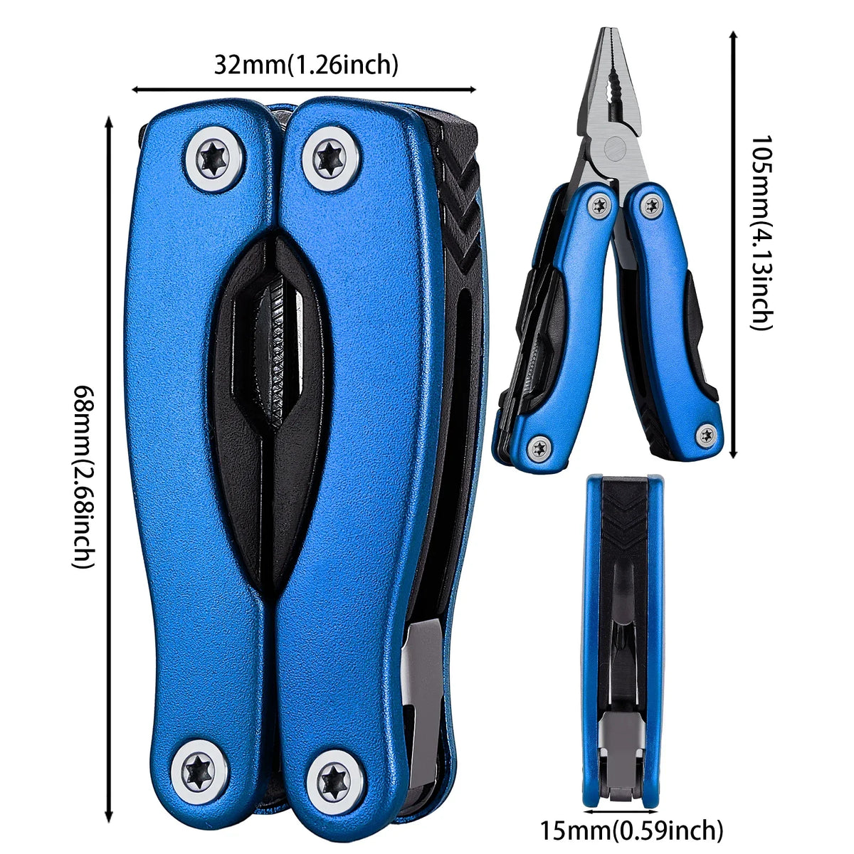 Stainless Steel Multi-Tool Pliers – Portable EDC Camping Kit