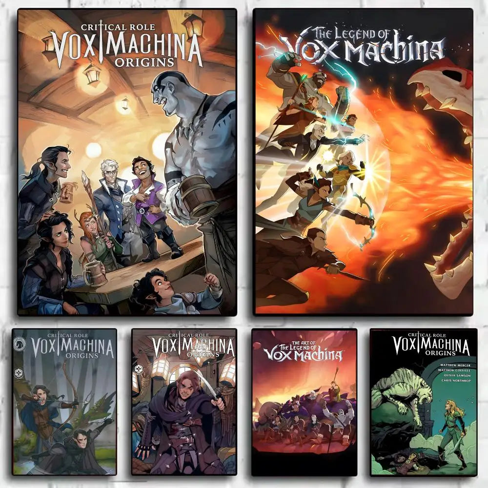 Legend of Vox Machina HD Poster Sticker – Self-Adhesive Wall Art