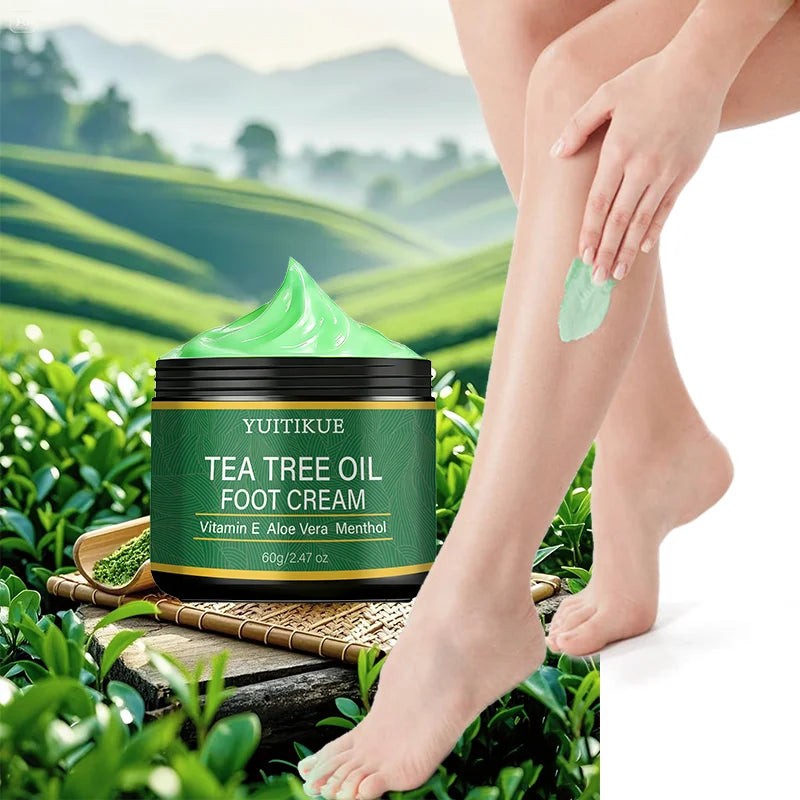YUITIKUE Tea Tree Oil Foot Cream – Smooth Rough Skin 60g