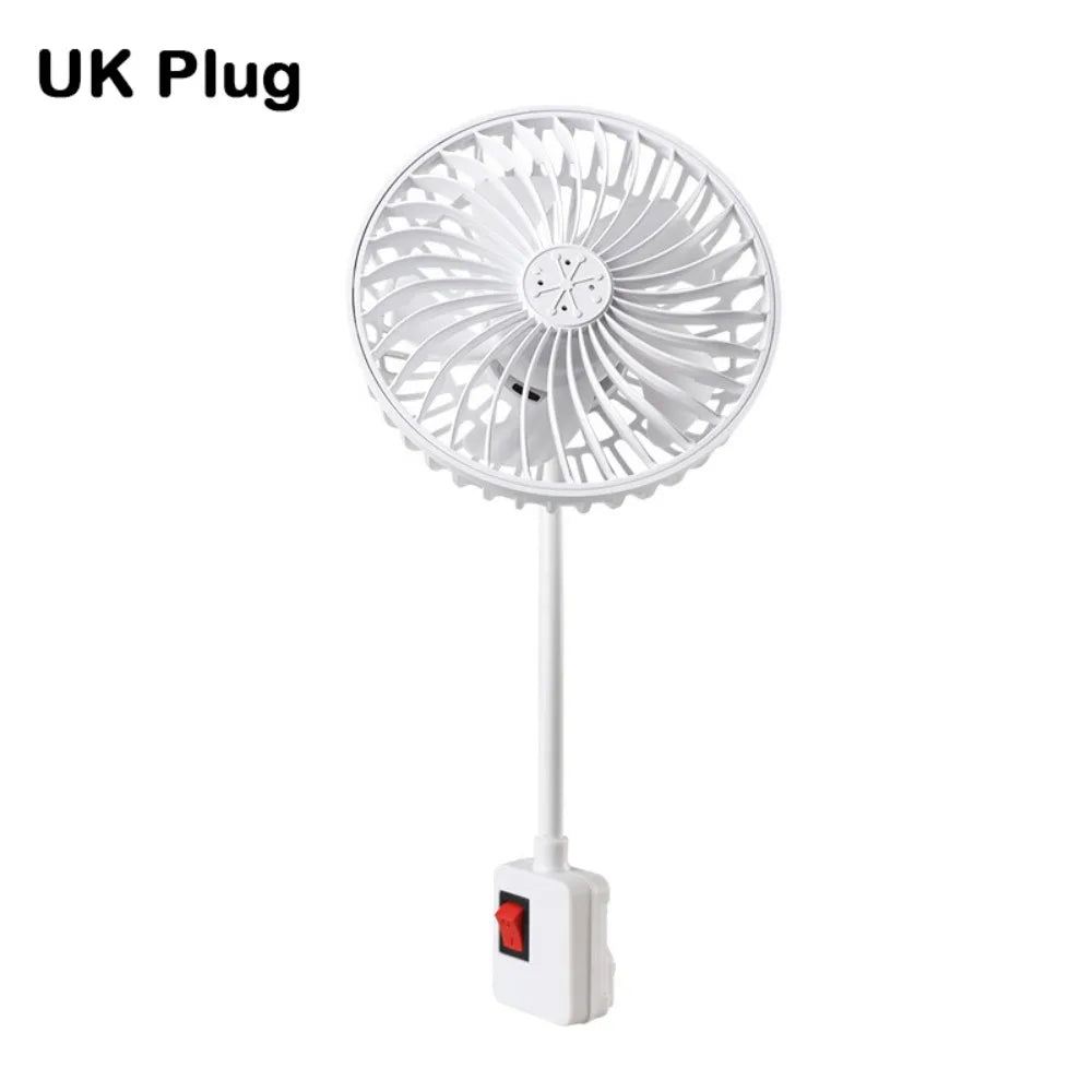 360° Rotatable Wall Socket Fan – Low Noise, Energy Saving