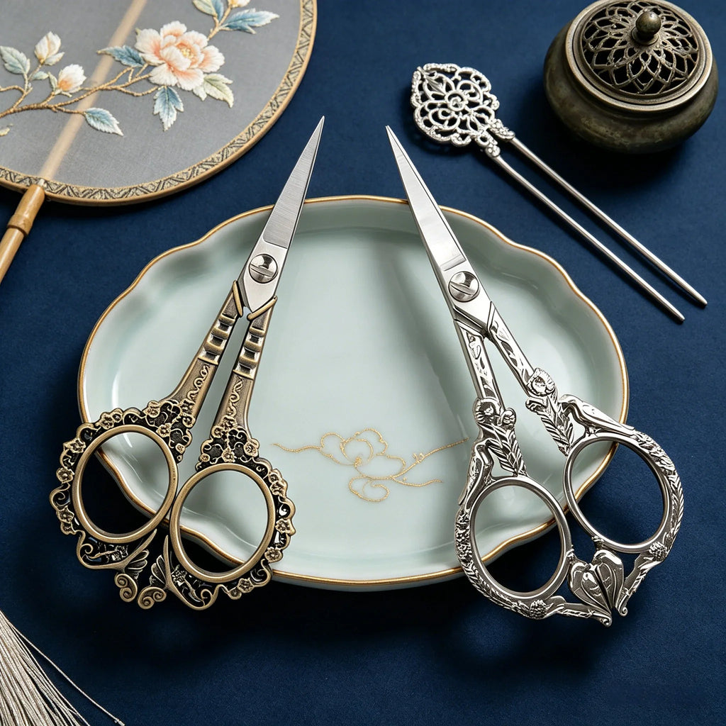 Vintage Tailor Scissors – Embroidery & Cloth Cutting Shears