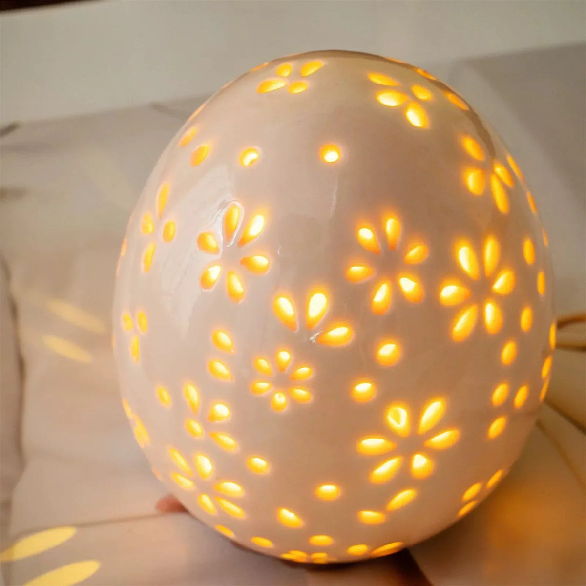 Rustic Easter Egg Glass Dome Ornament | Spring Décor