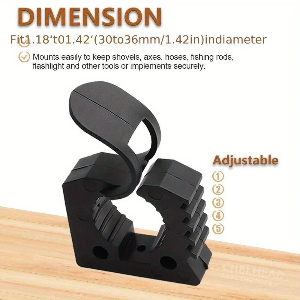 Heavy-Duty Rubber Clamp Hook for Truck Bed, Roof Rack & Trailer