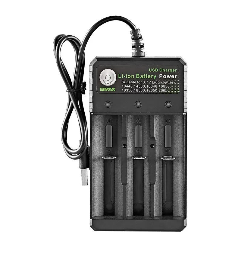 18650 Battery Charger – 1/2/4 Slot Smart Li-ion Charger