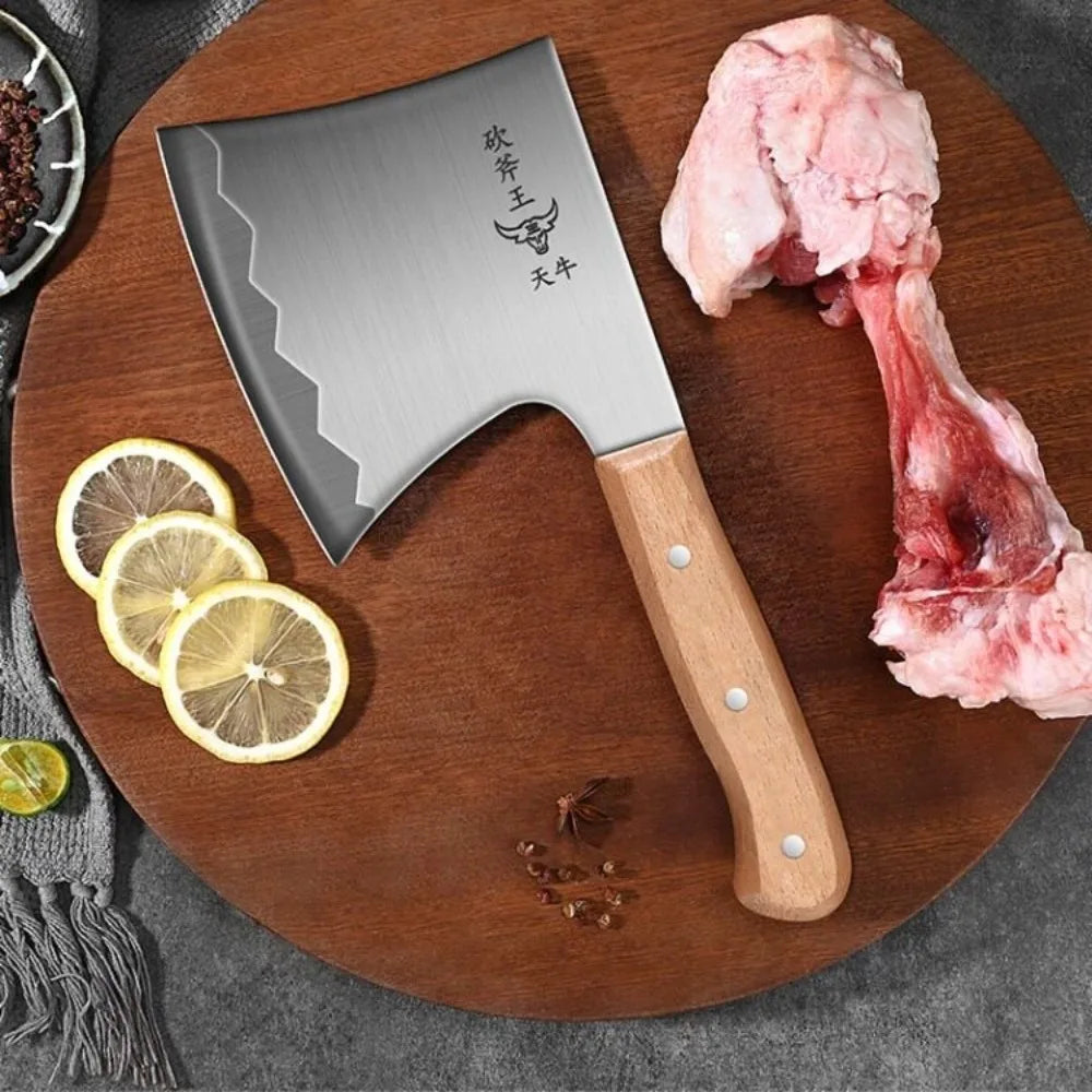 PLYS Stainless Steel Bone Chopper & Meat Cleaver Chef Knife