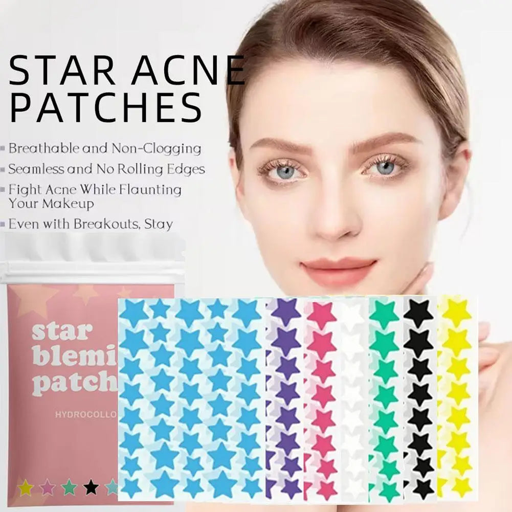 280 1120 Star Hydrocolloid Acne Patches Colorful Pimple Ultra-thin