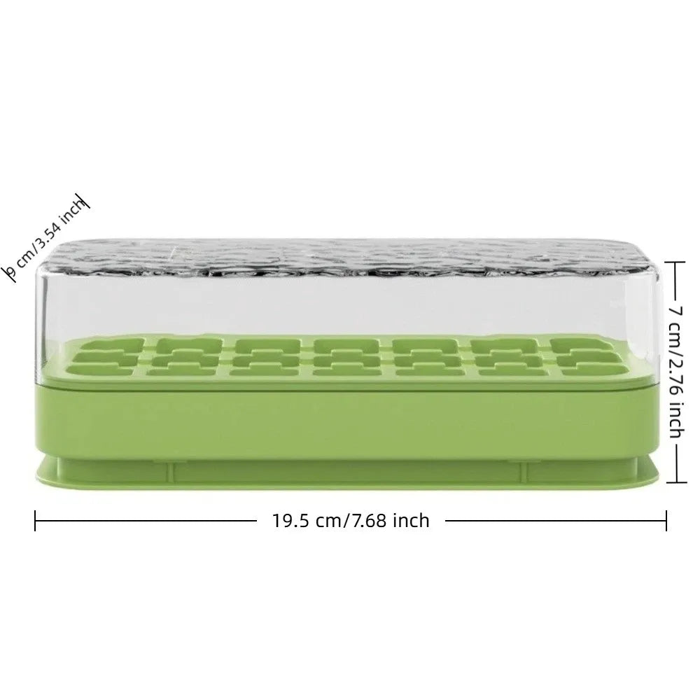 Silicone Ice Cube Tray 21 Cavity with Lid | Space-Saving Mold