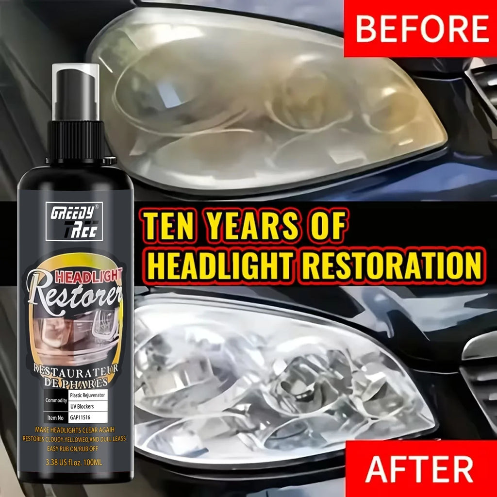 Car Headlight Restoration Kit – Clear Cloudy & Yellowed Lenses