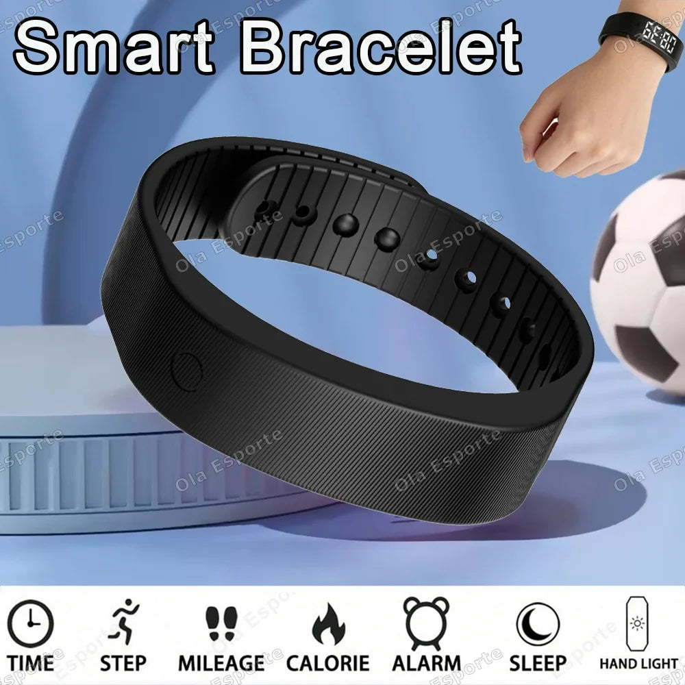 LED Fitness Tracker Bracelet | Pedometer, Alarm & Sleep Monitor
