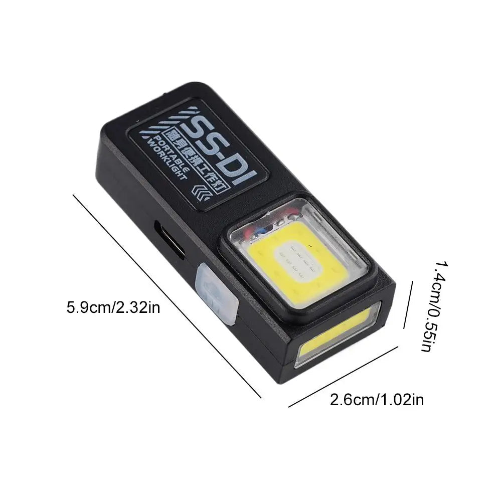 Mini USB Rechargeable LED Keychain Flashlight | 600 Lumen