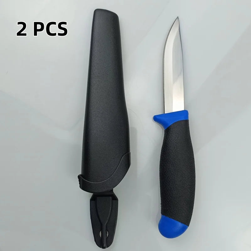 4-Inch Fixed Blade Knife – Stainless Steel Nonslip Handle