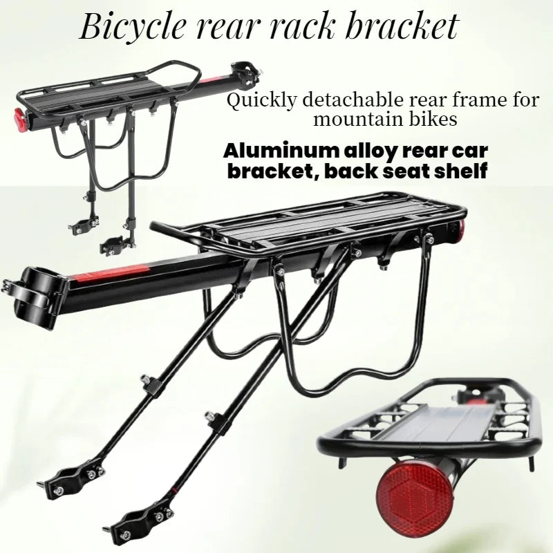 Aluminum Alloy Bike Rear Rack – Quick-Release Cargo Carrier