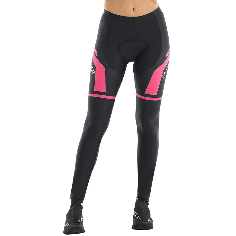 X-TIGER Women's 5D Gel Padded MTB Cycling Pants | Full Length