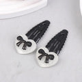 Heart Bowknot BB Hair Clips – Wavy Side Clips for Girls 2/6 Pcs