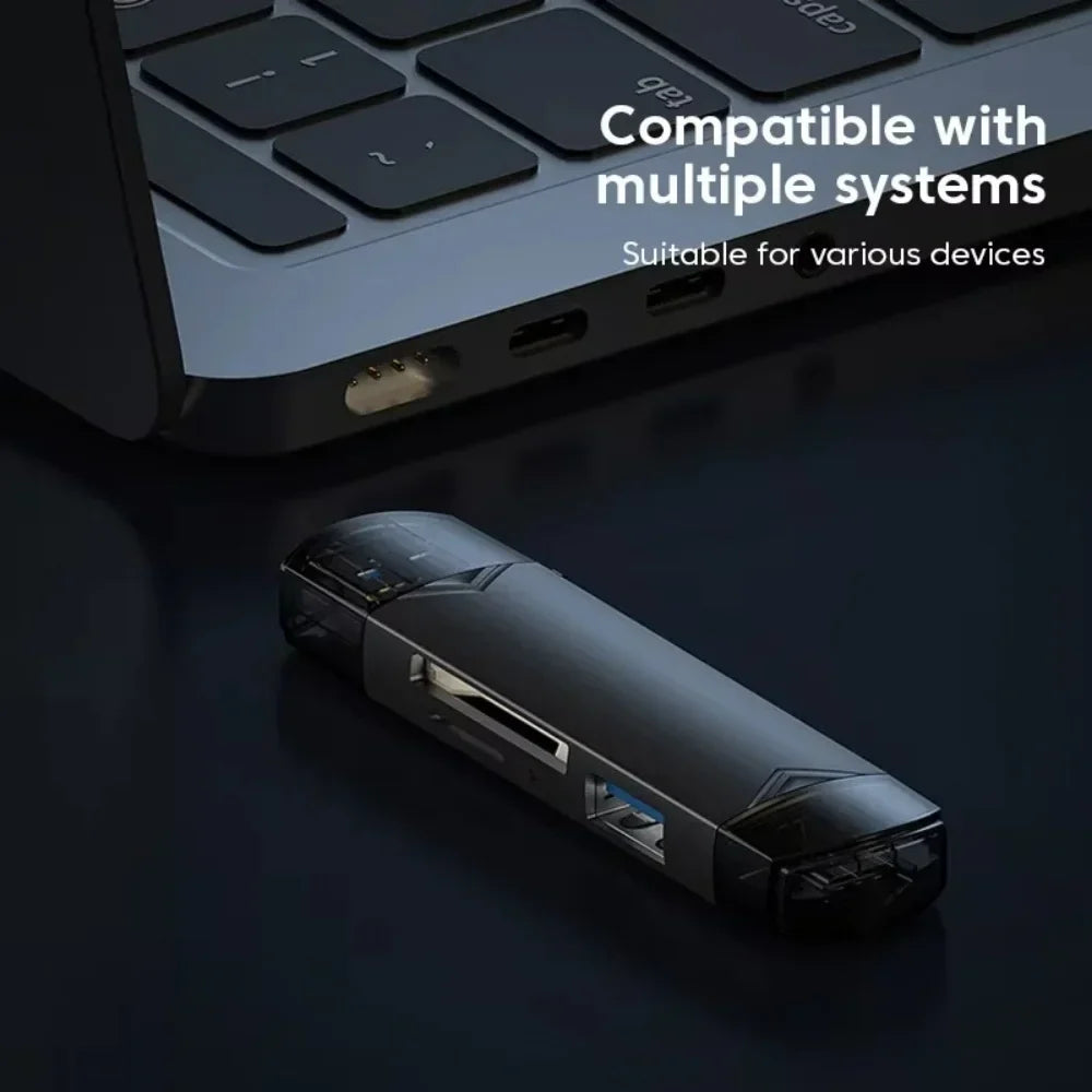 6-in-1 USB-C OTG Card Reader USB 3.0 | SD TF Micro Adapter