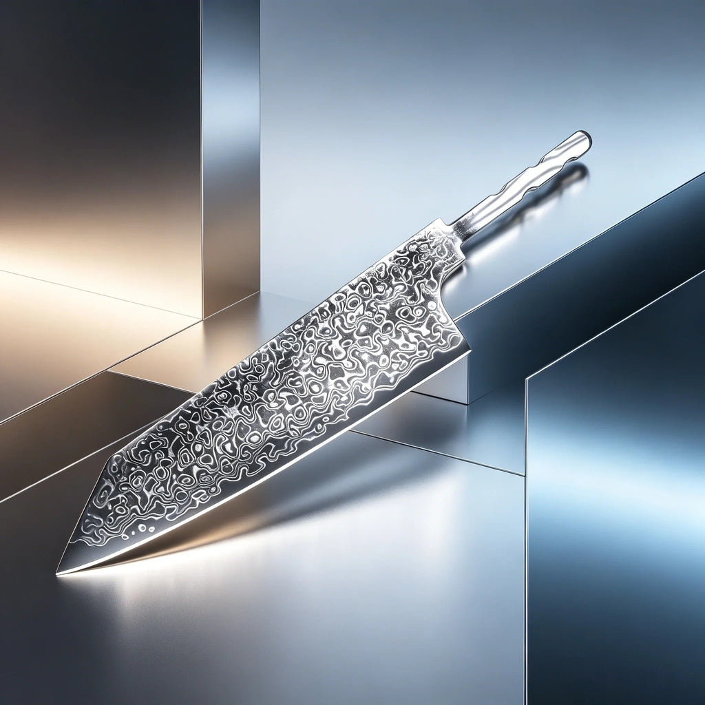 Hand Forged Damascus Steel Cleaver Blade Blank – 12.4"