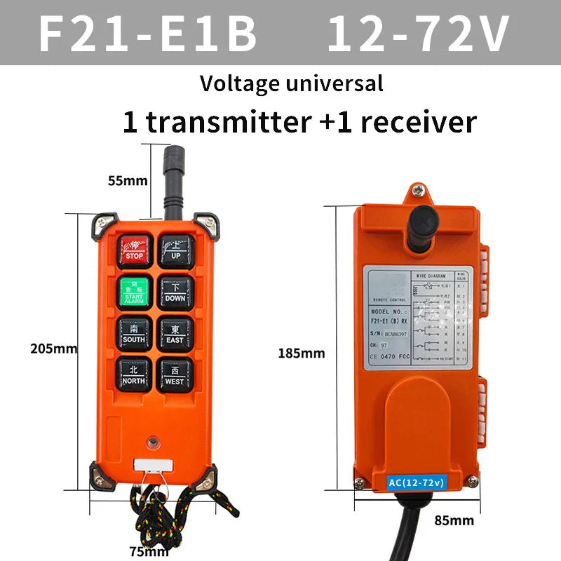 F21-E1B Wireless Industrial Remote Control – Crane & Hoist