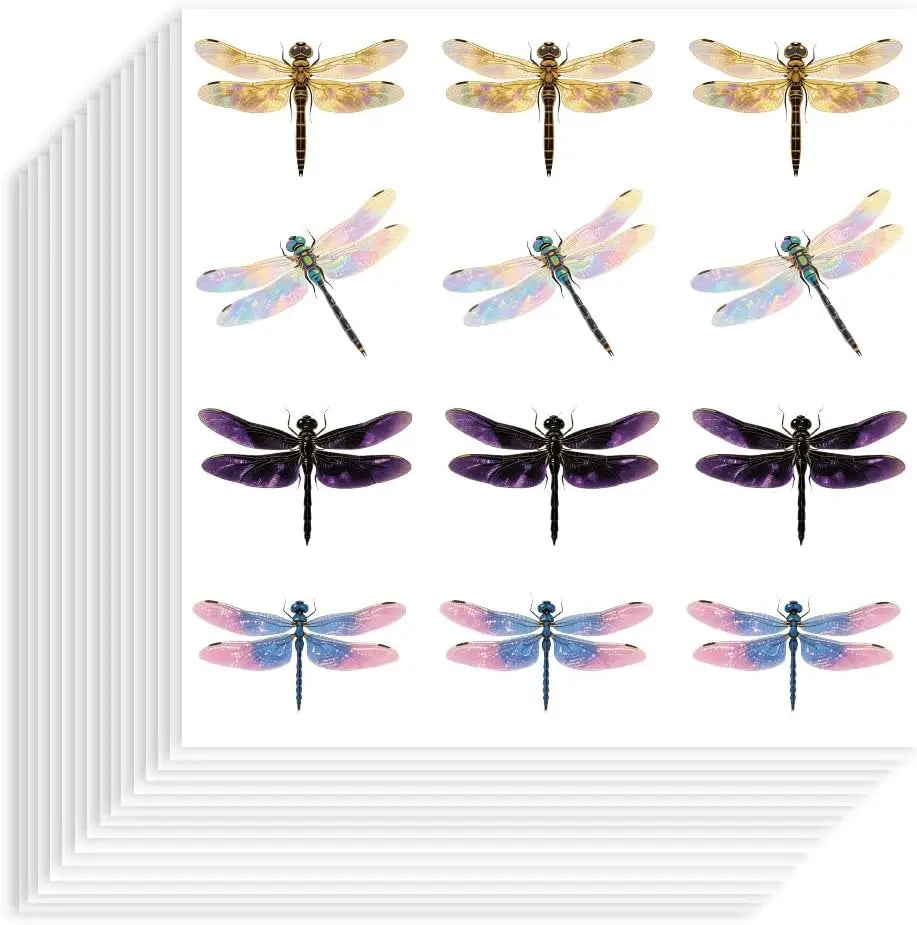Dragonfly Decorative Stickers – 240 Pcs Self-Adhesive Labels