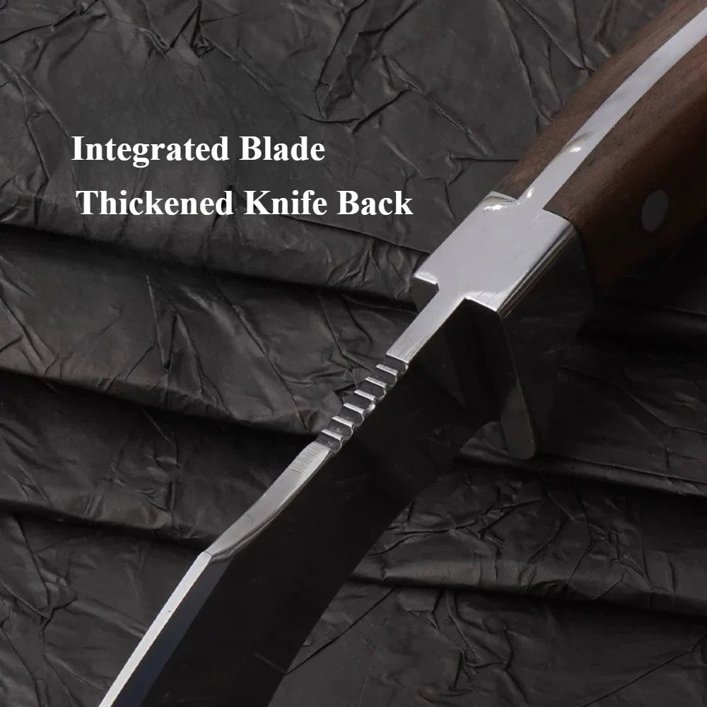 PLYS Bone Chopper Boning Knife – Stainless Steel Wood Handle