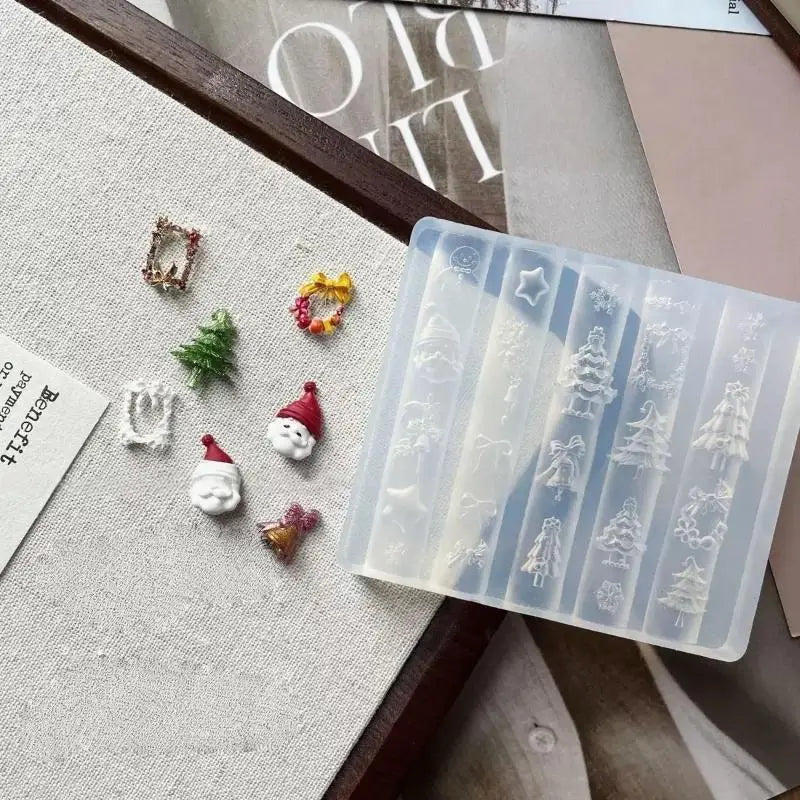 3D Christmas Nail Art Silicone Mold – DIY Holiday Designs