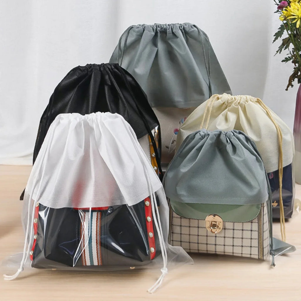 5-Pack Dustproof Drawstring Handbag Storage Bags | Moisture-Proof