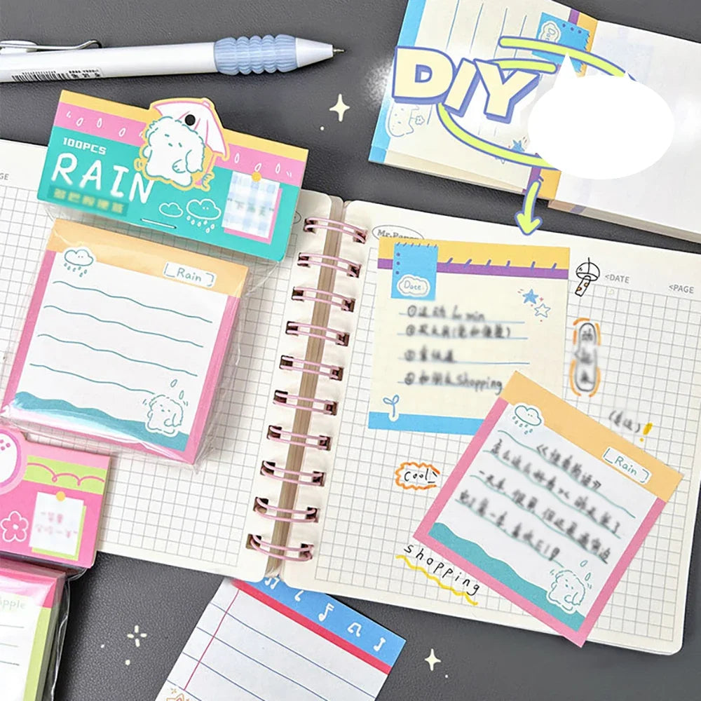 Memo Book Creative Simple Tearable Student Office Message Portable