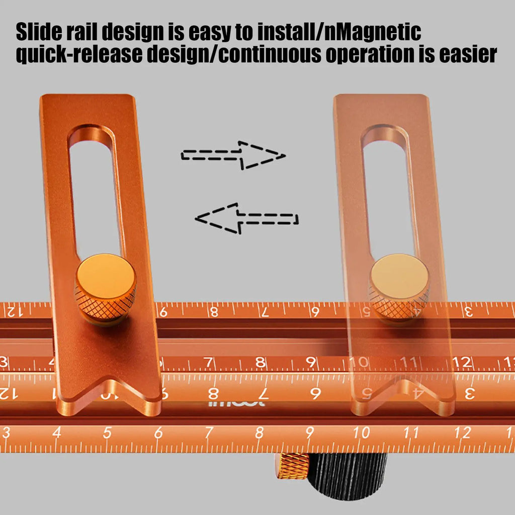 4-Sided Magnetic Woodworking Ruler | Precision Angle Finder Tool