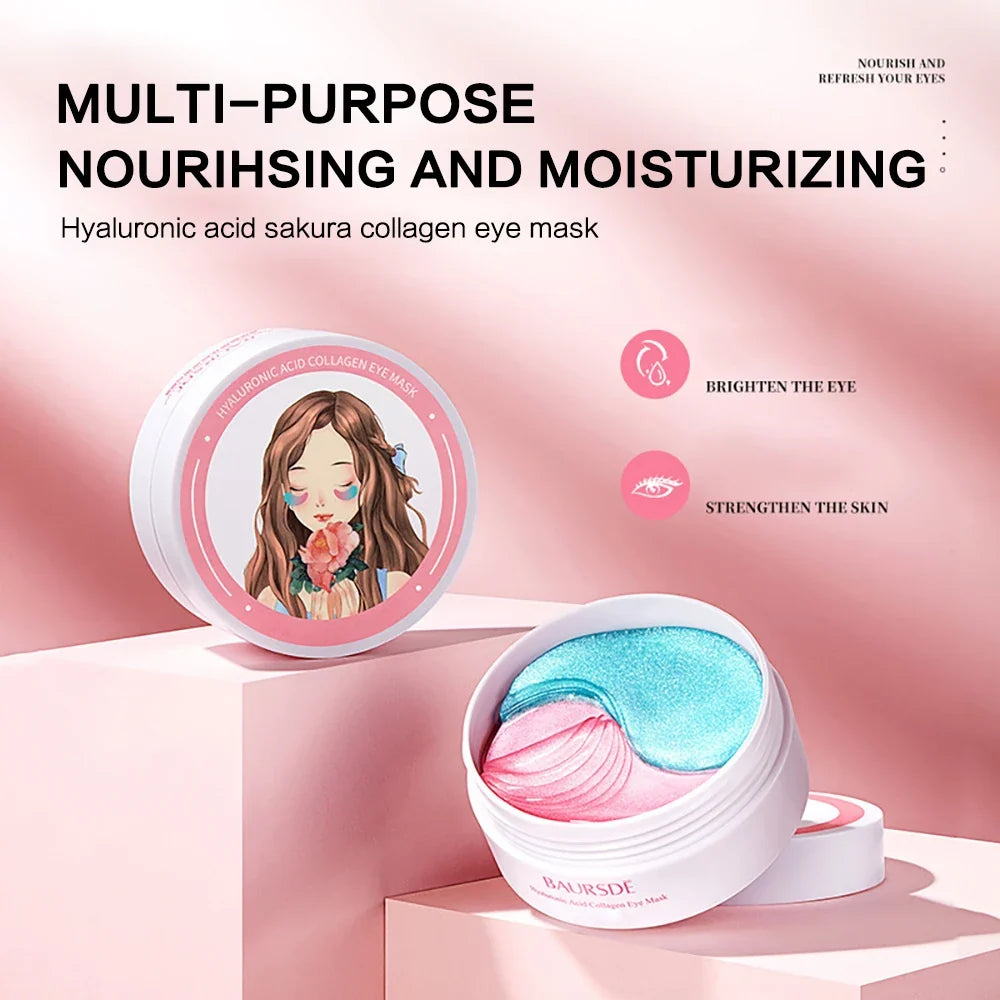 Cherry Blossom & Collagen Under Eye Patches – 30 Pairs