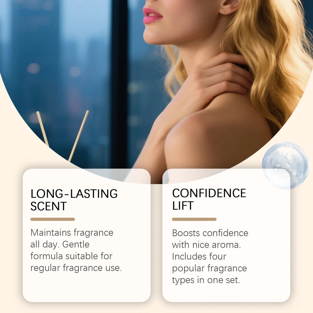 Oriental Musk Roll-On Perfume Set – 4 Fresh Long-Lasting Scents