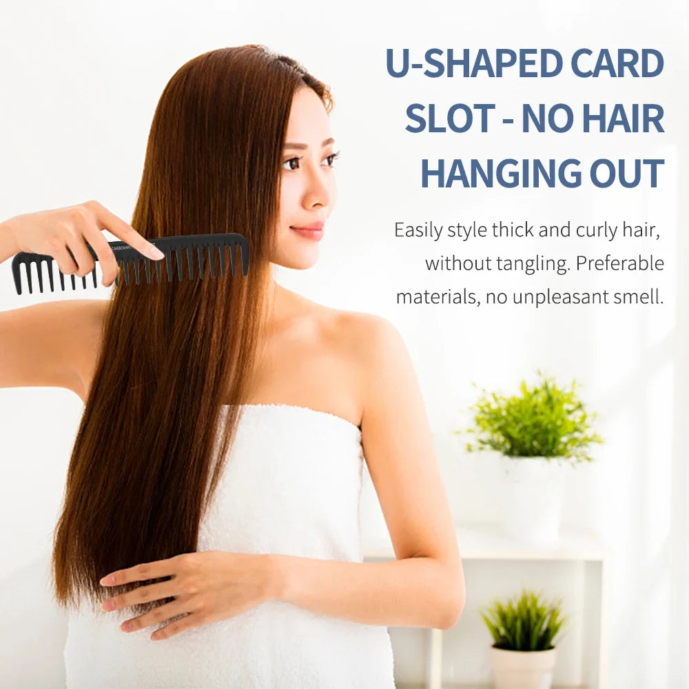 Carbon Antistatic Comb – Heat-Resistant Salon Styling Tool
