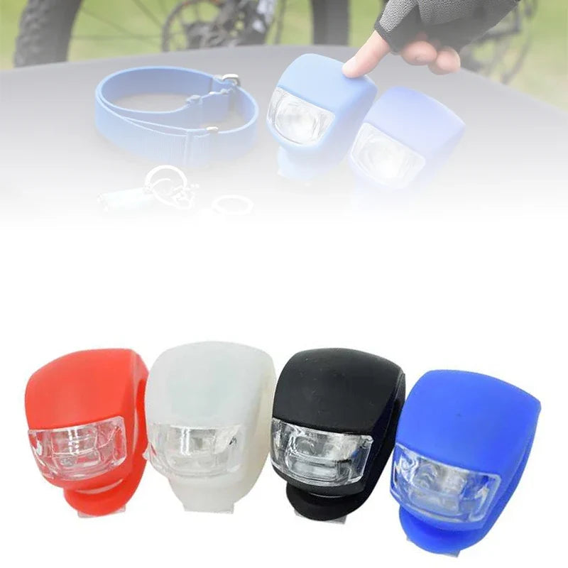 Silicone Bike Light Bicycle Front Lamp Lantern Waterproof LED