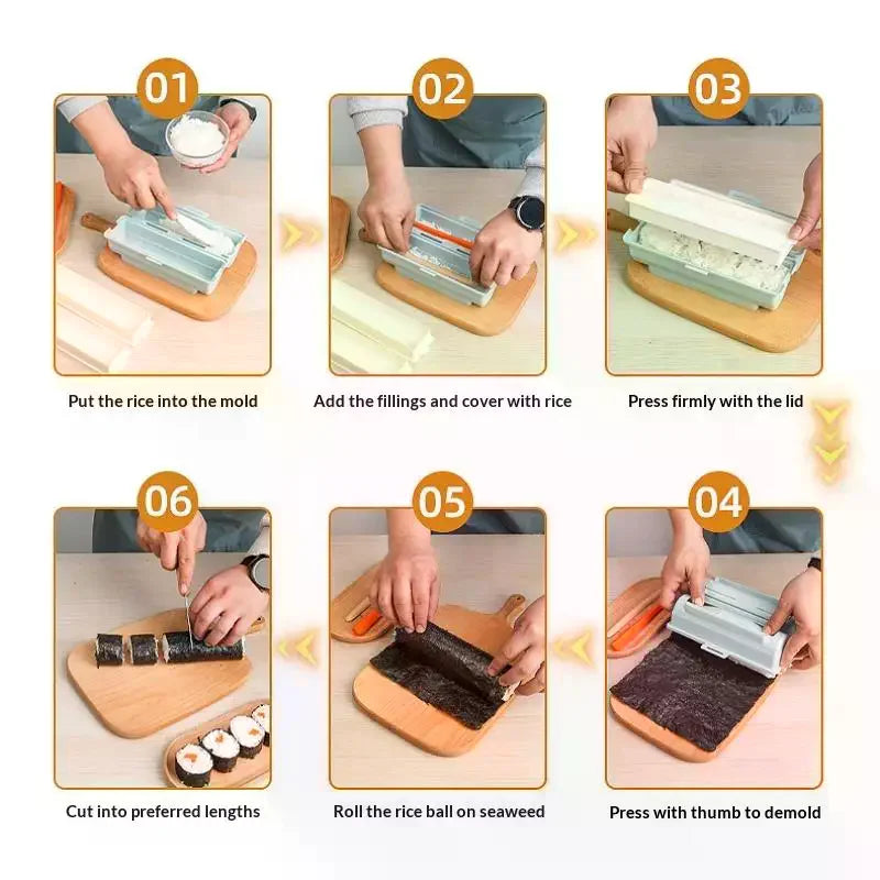 Double Cavity Onigiri Rice Ball Mold – BPA-Free Non-Stick