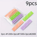 9-Piece Wet Dry Silicon Carbide Sandpaper Sponge Heavy Duty 400 2000