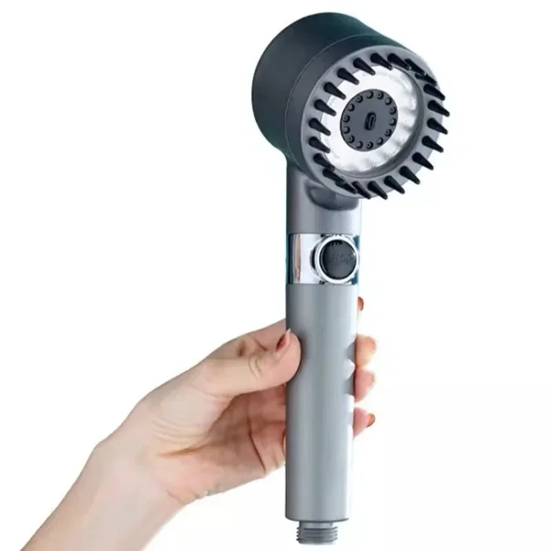 High Pressure Handheld Shower Head – 4 Modes, Water Saving