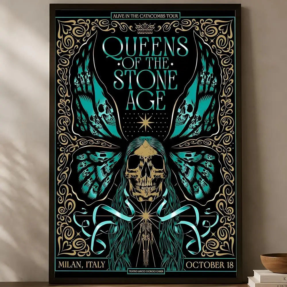 Queens of the Stone Age Wall Poster – HD Self-Stick Waterproof