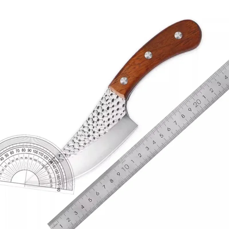 Mongolian Curved Boning Knife – Stainless Steel Scimitar