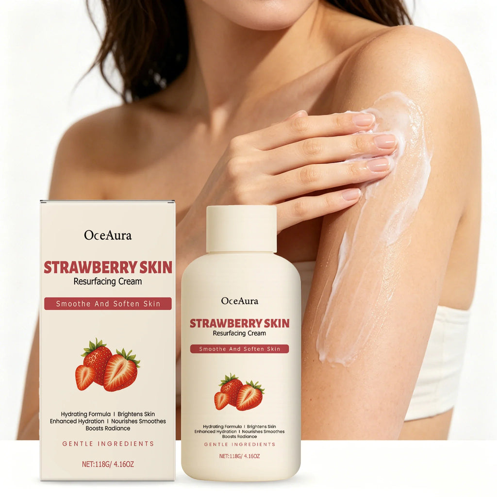 OceAura Strawberry Body Cream 118g – Moisturize & Smooth Skin