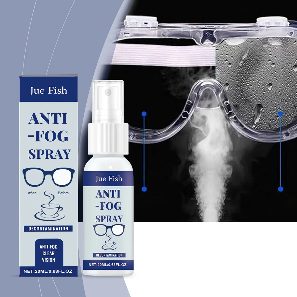 Jue Fish Anti-Fog Spray for Glasses – Clear Vision Defogger