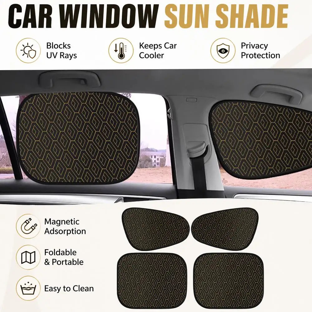 Car Side Window Sunshade UV Block Static Cling – 2 Pack