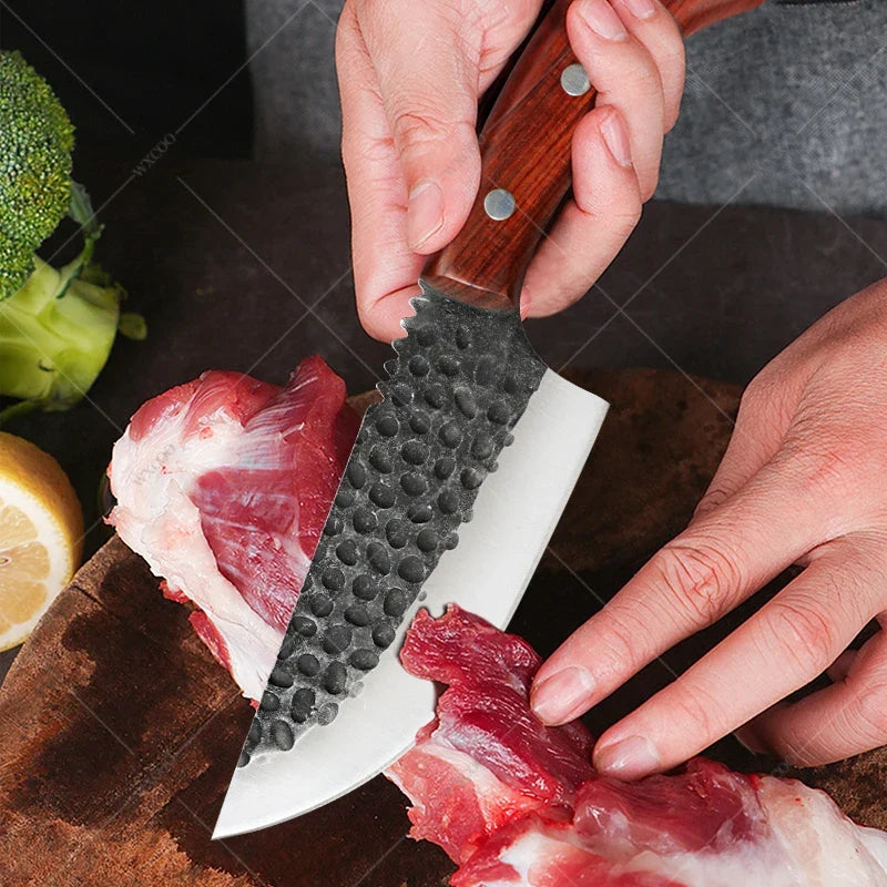 Forged Stainless Steel Chef & Boning Knife – Meat Cleaver