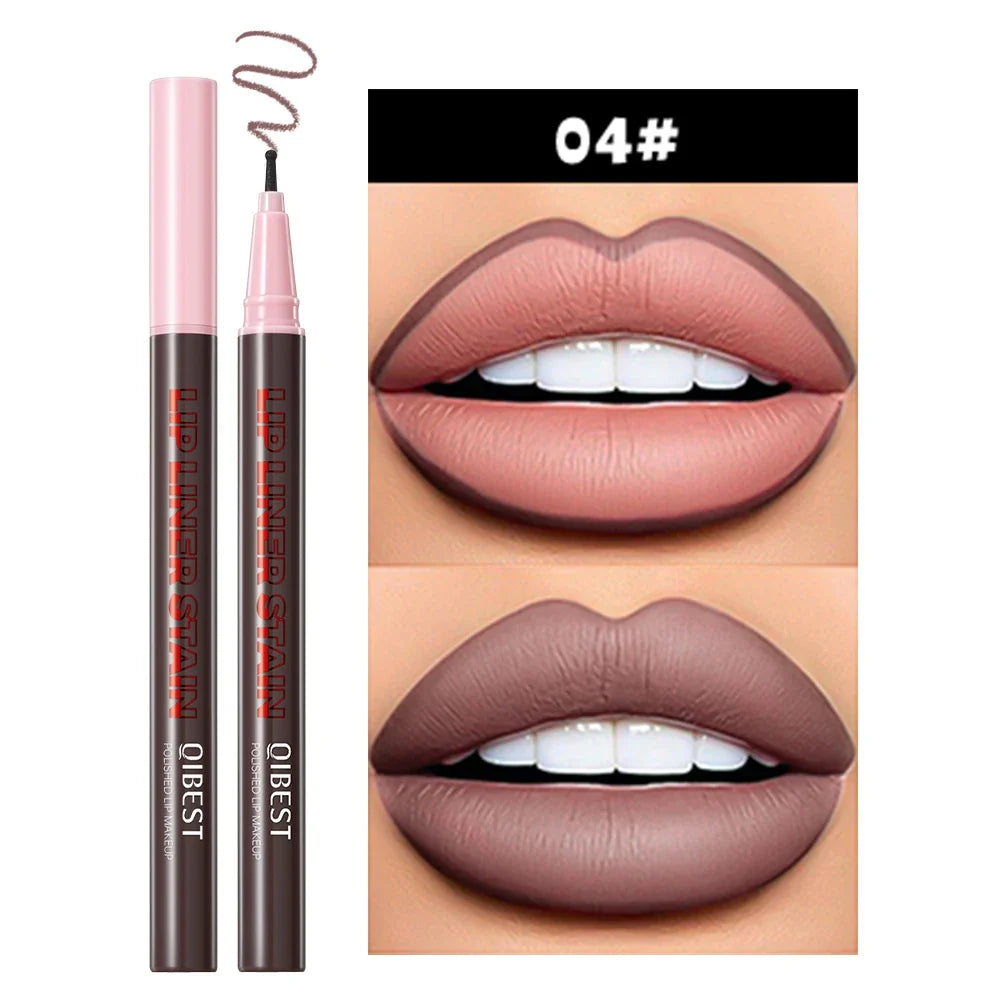 QiBest Matte Liquid Lip Liner – Waterproof Contour Pen