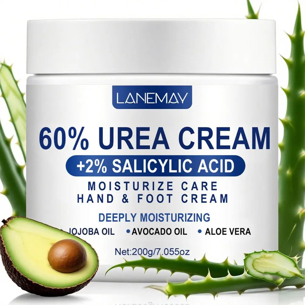Urea 60% & Salicylic Acid 2% Foot Cream for Cracked Heels 200g