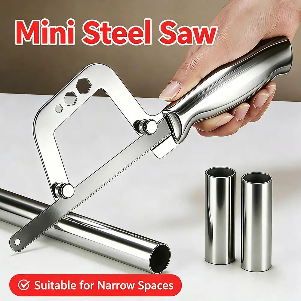 Mini Hacksaw Frame 12" Quick-Lock Compact Hand Saw | DIY Tool