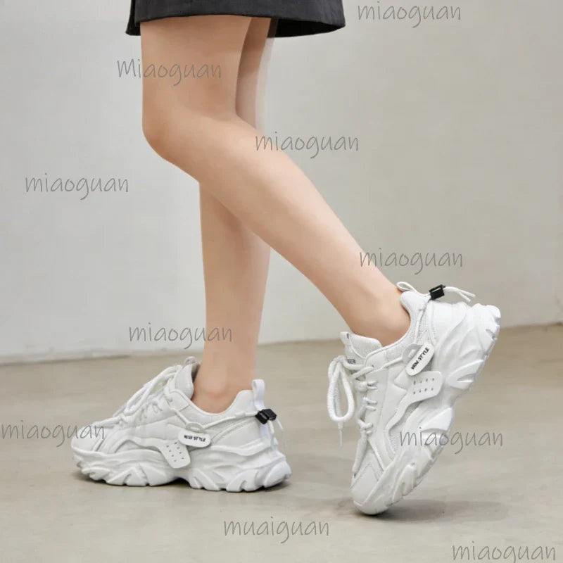 Men's Breathable Thick-Sole Casual Sneakers | All-Season