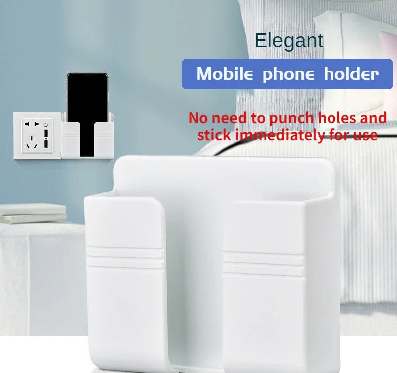 Wall-Mounted Charging Stand & Remote Control Organizer Holder