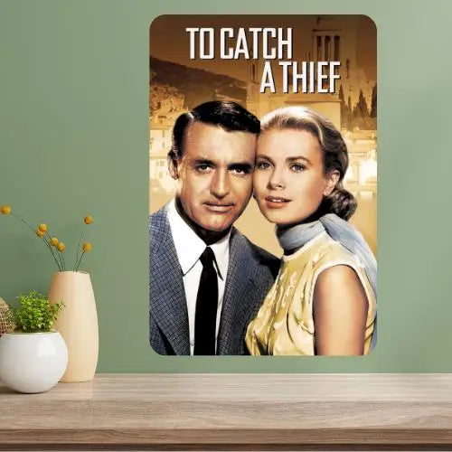 To Catch a Thief Classic Movie Metal Poster Sign | Vintage